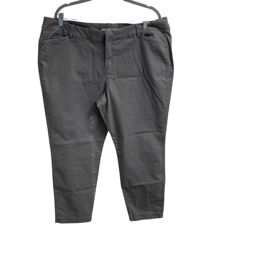 Old Navy Pixie Ladies Gray Khaki Pants Size‎ 18 Regular